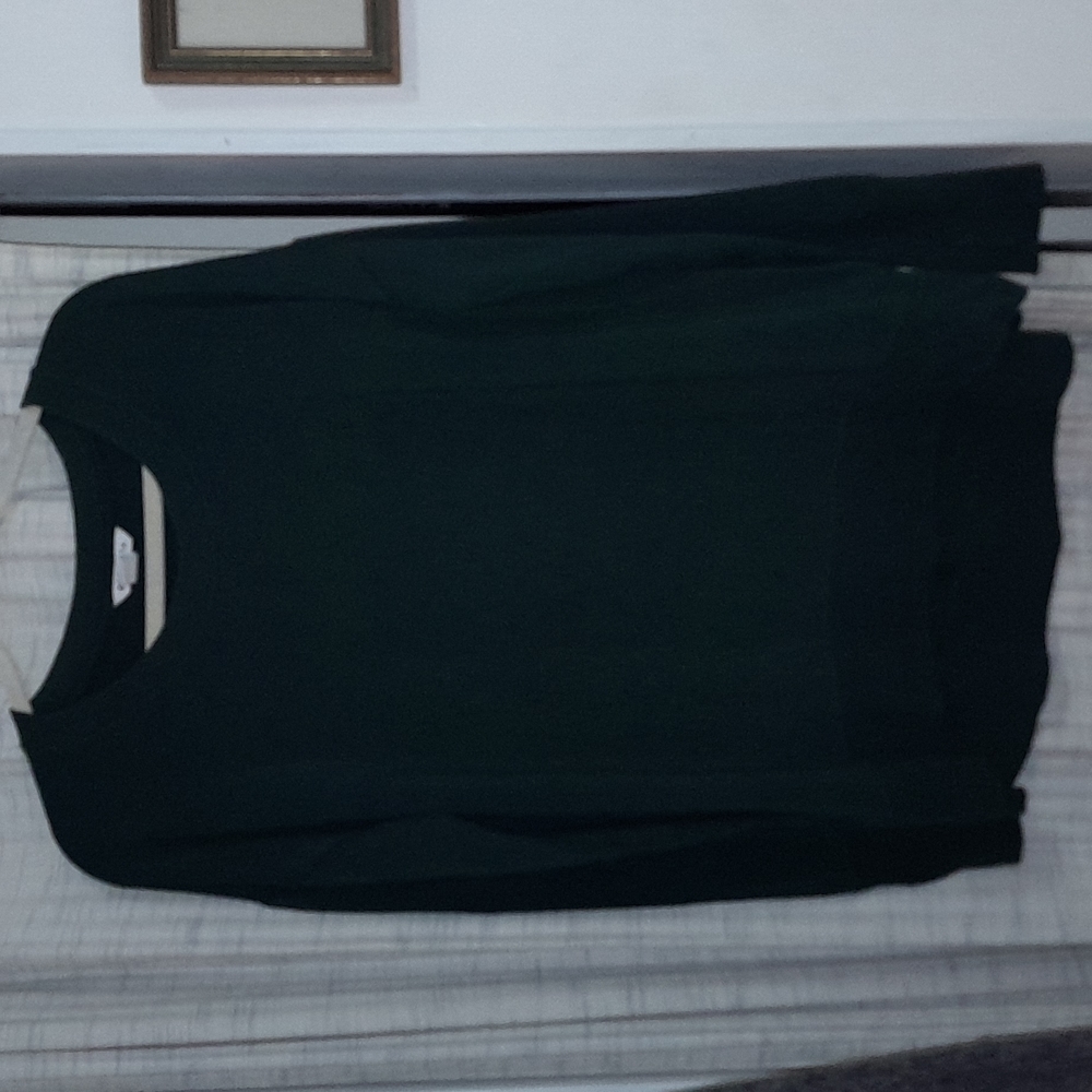 Athleta Green Coaster Luxe Sweatshirt sz LT